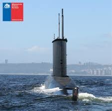 Submarino con periscopio