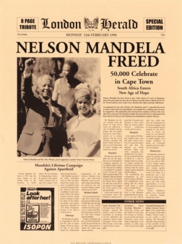Nelson Mandela released from prison