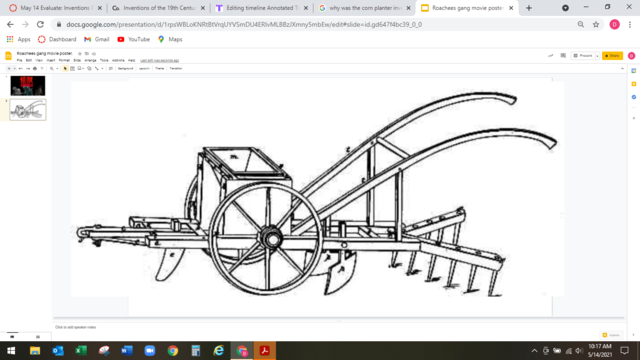 The Corn planter.
