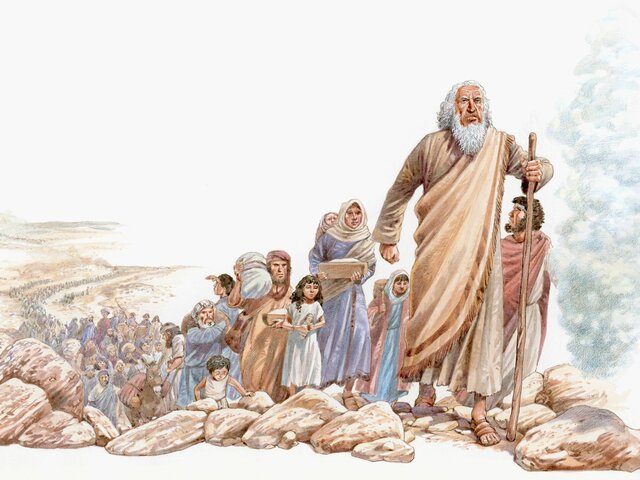 Moses leads the Israelites out of Slavery in Egypt