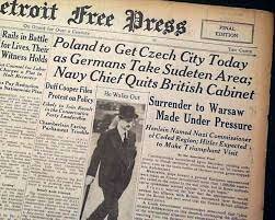 Hitler invades Sudetenland