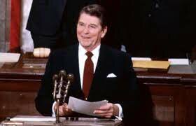 Reagan delivers his first State of the Union