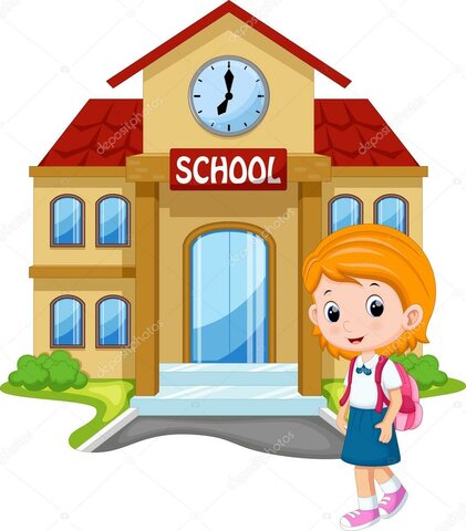 J'arrive à l'école et j'ai cours
