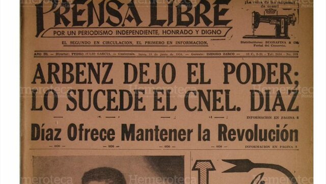 El desagrado de la United Fruit Company y el Derrocamiento de Árbenz