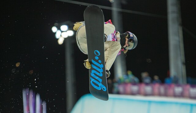 First Half Pipe event in the Olympics