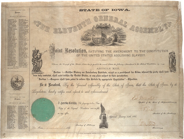 13th Amendment Passed