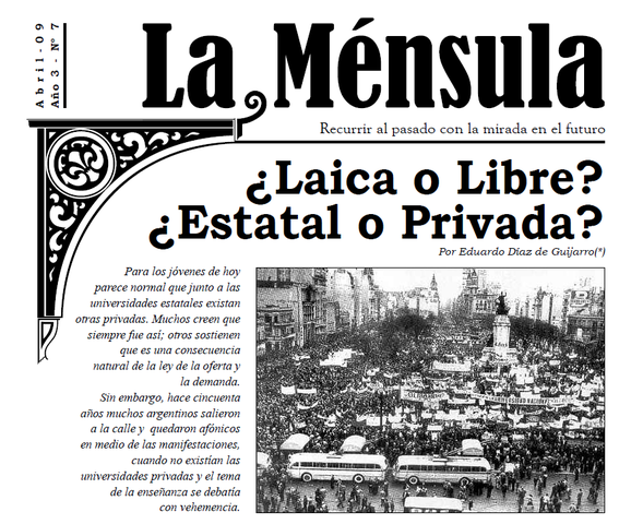 Sanción de la Ley Nro. 14557, denominada "Domingorena"