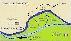 1895  La pérdida para México del territorio llamado el Chamizal