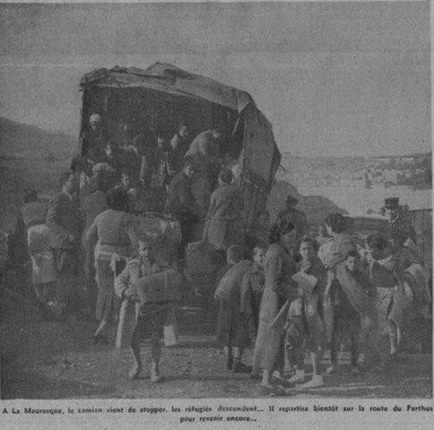 L'évacuation des réfugiés