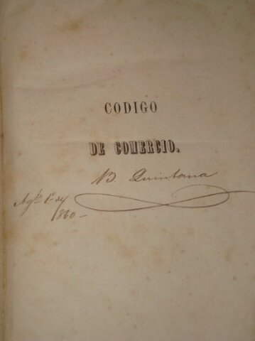 Presentación de Proyecto de Código de Comercio