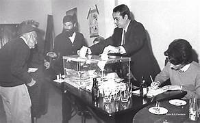 Primeras elecciones democráticas.