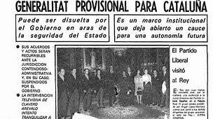 Restablecimiento de la Generalitat.