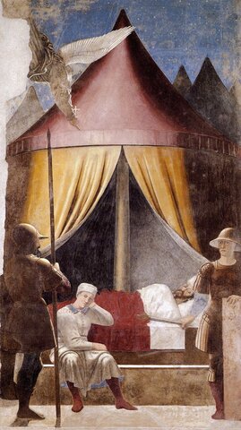 Piero della Francesca, Sogno di Costantino