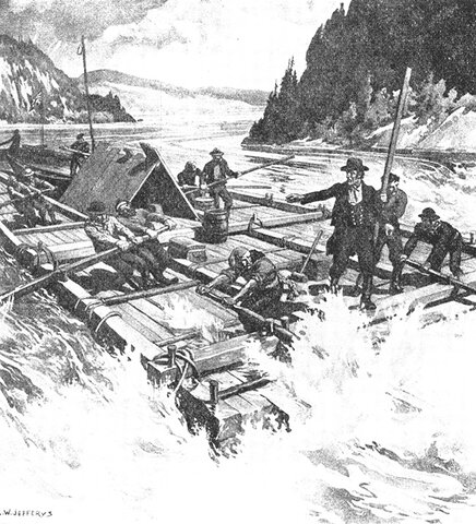 Premier train de bois