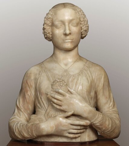 Andrea del Verrocchio, Dama col Mazzolino