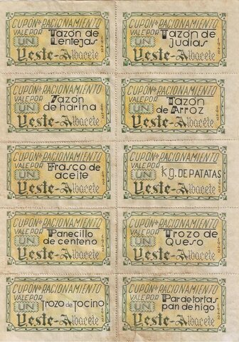 Imposición del racionamiento. (enero)