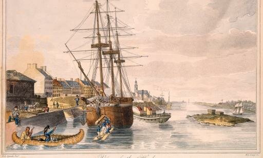 Le premier train de bois