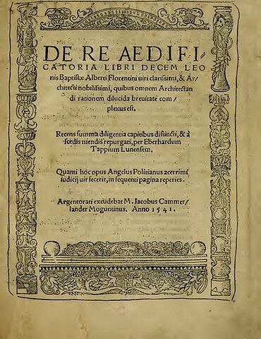 Alberti De re aedificatoria
