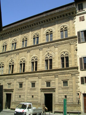 Alberti Palazzo Rucellai - début de construction
