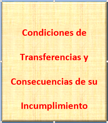 Art.7 Condiciones de Transferencia y Consecuencias de su Incumplimiento.