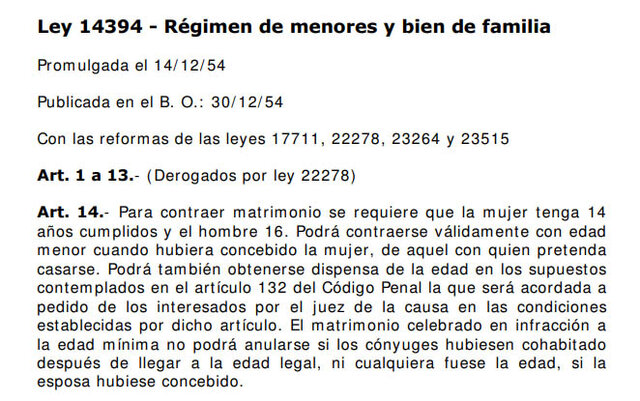Promulgación de la Ley 14394