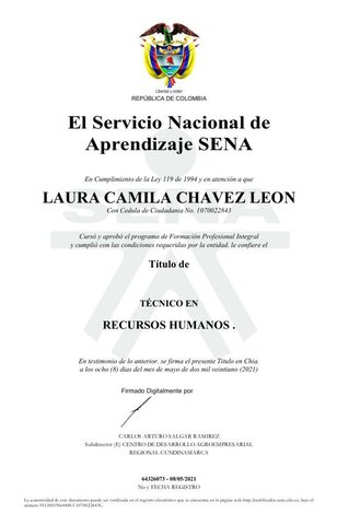 RECIBIR MI TITULO DE RECURSOS HUMANOS
