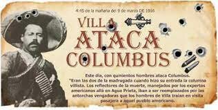 Francisco Villa invade territorio estadounidense en el estado de Columbus