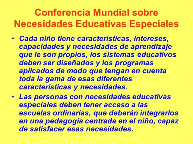 Conferencia Mundial sobre Necesidades Educativas Especiales