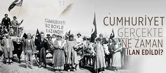 Cumhuriyet ilan edildi.