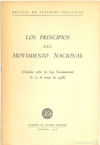 Ley de principios del movimiento Nacional