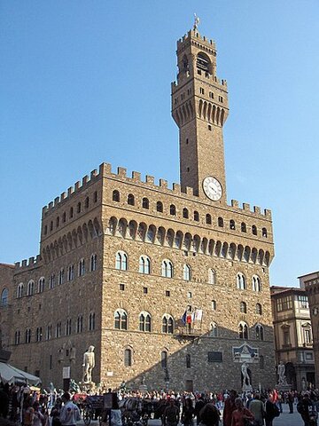 Palazzo della Signoria - début de construction