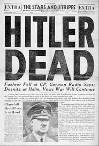 Adolf Hitlerrek bere buruaz beste egin zuen Berlinen.