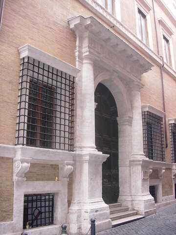 Palazzo Baldassini - début de construction