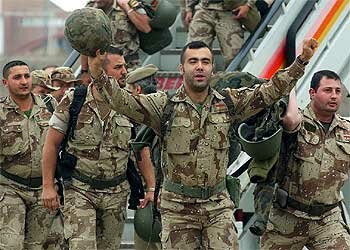 Regreso tropas españolas