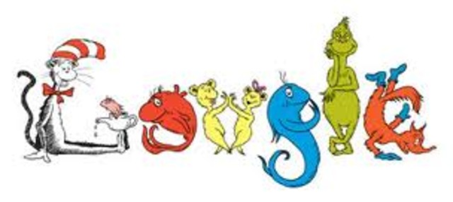 Google temporarily used a Dr.  Seuss logo