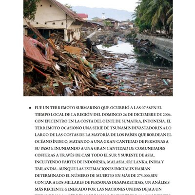 Timeline: TSUNAMI DE INDONESIA