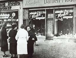 Looting Jewish Owned Stores.