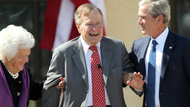 George H W Bush becomes 41 president in win over Michael Dukakis (Govener of Massachusetts)