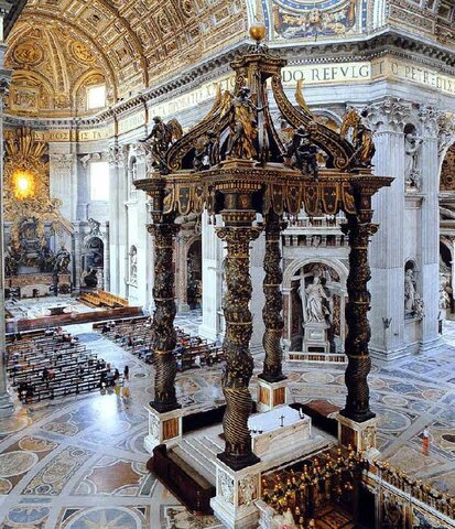 Le Bernin Baldaquin Saint-Pierre-de-Rome