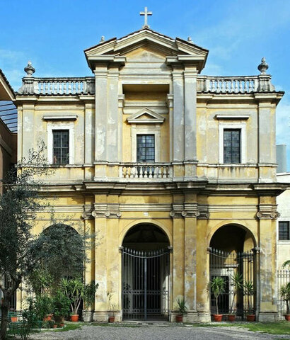 Le Bernin Façade Santa Bibiana - début de construction