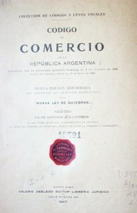 Primer reforma del Codigo de Comercio de 1862