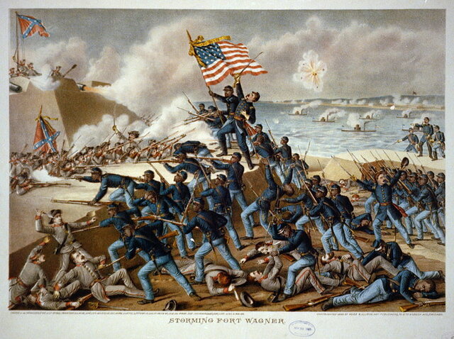 54th Battle of Fort Wagner Massachusetts
