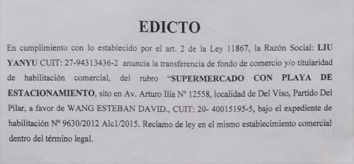 Publicación de avisos