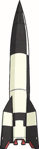 The first rocket called the V2 is launched.