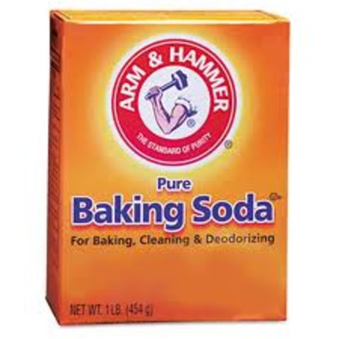 Mix 1 tsp of baking soda with 1tsp of hot water.  Pour into bowl and mix with other ingredients