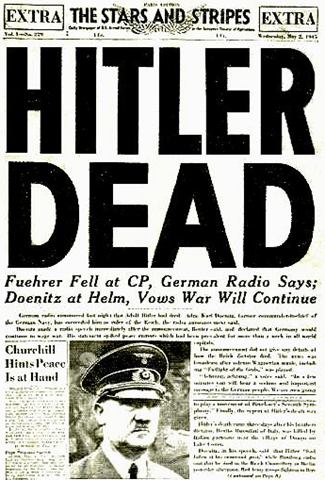 Suicidio de Hitler.
