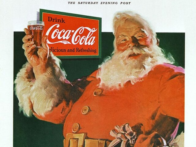 Coca-Cola ran the first of their iconic Santa Claus ads in the 1920s, effectively changing how people see Santa.