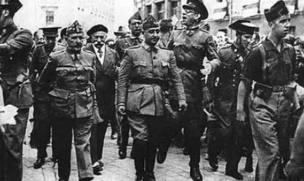 Sublevación en contra del Frente Popular y la República: comienza la rebelión militar que da lugar a la Guerra Civil.