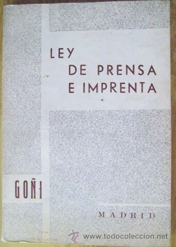 Ley de Prensa.