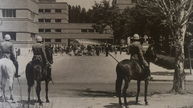 Incidentes universitarios en Madrid.